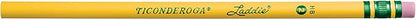 Ticonderoga Laddie Wood-Cased Pencils, 2 HB Soft, With Erasers, Yellow, 12 Count