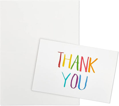 Juvale 48 Pack 4x6-inch Bulk Thank You Cards with Envelopes - Appreciation Gift Note for Teachers and Kids (6 Assorted Designs)