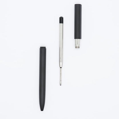 DunBong Pen Refills, Black Ink Refill Pack of 5, Replaceable Ballpoint Pen Refills, Medium Point Metal Refill (Black)