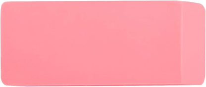 Amazon Basics Rectangular Eraser, 24 Count, Pink