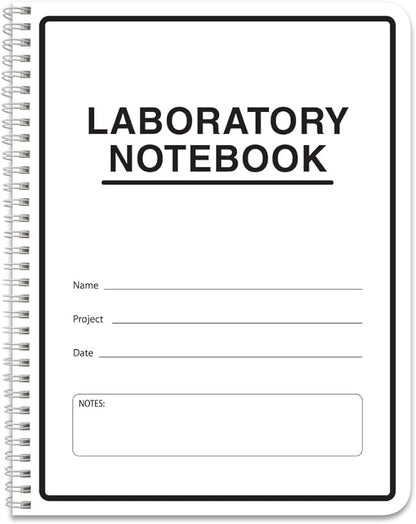 BookFactory Carbonless Lab Notebook (Scientific Grid Format) - Contains Carbon Copies 8.5" x 11", 50 Sets of Pages, 100 Sheets Total - Duplicator Wire-O Bound (LAB-050-WTG-D)