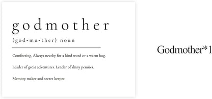 Will You Be My Godmother, God Mother's Proposal Card Gifts with Envelope, Cute Gifts for Godmother On Wedding Day.（Godmother A）