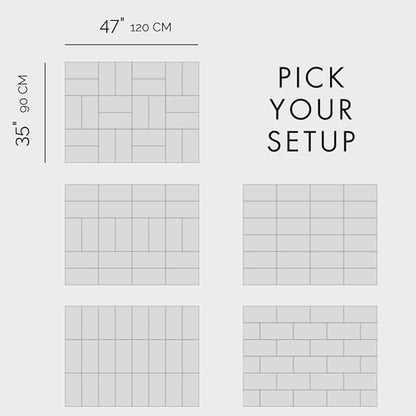 Large Cork Board for Office - Pack of 24 - Black Felt Board Alternative - Felt Bulletin Board Tiles for Office Wall Decor, Push pin Board Wall Organizer for Office (Charcoal Gray)