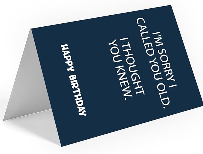 Birthday Cards for Men | Funny Birthday Cards for Men, Women, Dad, Mom, Brother, Sister, Friends, Family, and Anyone | Unique Birthday Decorations & Gifts | Happy Birthday Card