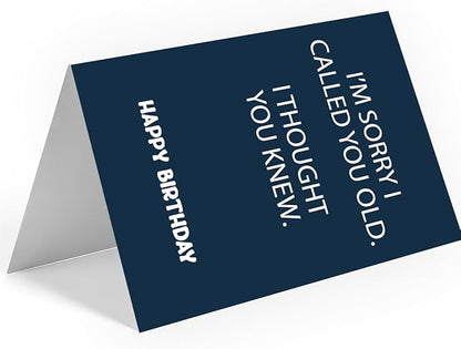 Birthday Cards for Men | Funny Birthday Cards for Men, Women, Dad, Mom, Brother, Sister, Friends, Family, and Anyone | Unique Birthday Decorations & Gifts | Happy Birthday Card