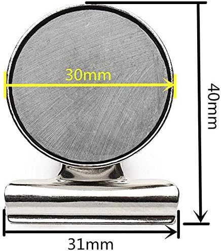 VNDUEEY 20 Pack Fridge Magnets Refrigerator Magnets, Strong Magnetic Clips for Whiteboard, Magnet Clips for Fridge, Locker, Office, Photo Displays, Heavy Duty Magnetic Clips (30mm Wide)