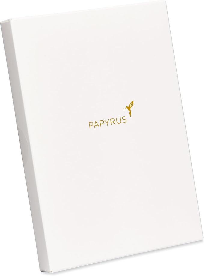 Papyrus Deluxe Boxed Birthday Card Assortment, Floral and Candles (4-Count)