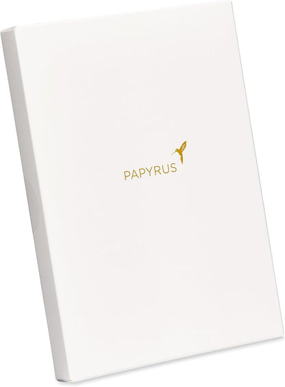 Papyrus Deluxe Boxed Birthday Card Assortment, Floral and Candles (4-Count)