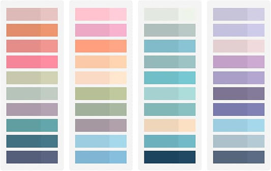 800Pcs Books Tabs for Annotating, Tabs for Notebooks, Sticky Tabs, Morandi Page Markers, Multi-Colored Writeable and Repositionable Book Flags Strip (800Pcs)