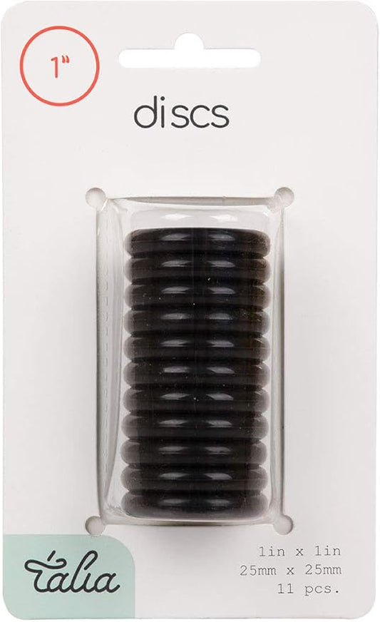 Talia Discbound Notebook - Discs (Black, 1inch)