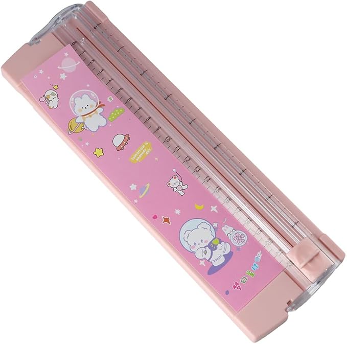 Paper Trimmer, A4 Size Paper Cutter with Security Safeguard, Straight Paper Trimmer with Side Ruler for Scrapbooking, Craft Paper, Coupon, Photos, Paper Slicer Scrapbooking Tool