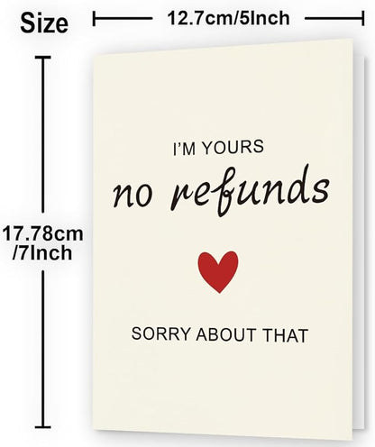 Valentine Day Gifts & Card | Anniversary Card to Husband | Funny Anniversary Card & Gifts for Women, Men, Husband, Wife, Him, and Her | Happy Anniversary Decorations