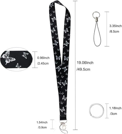 Yiflin Cute Neck Lanyard for Keys, Wallet, Id Card Holder, Cool Keychain Lanyard for Women, Men, Teacher