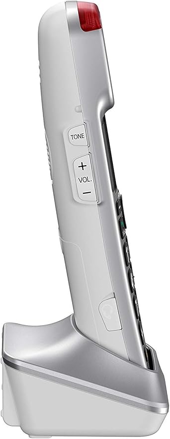 Panasonic New DECT 6.0 Cordless Phone Handset Accessory Talking Caller ID Compatible with KX-TGM450S Series Cordless Phone Systems - KX-TGMA45S (Silver)