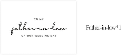 Father In Law Wedding Day Card, Father In Law Of The Bride/Groom Gifts, To My Father In Law On Our Wedding Day. （Father-in-Law B）