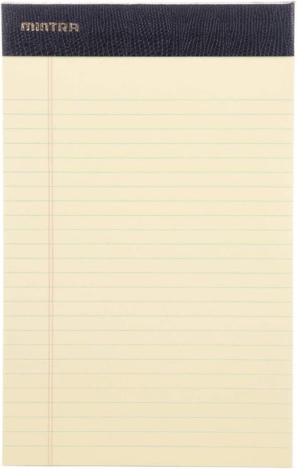 Mintra Office Legal Pads - ((PREMIUM CANARY 6pk, 5in x 8in, NARROW RULED)) - OVERSTOCKED - Heavyweight Paper, 50 Sheets per Notepad, Micro perforated Writing Pad, Notebook Paper for School, College, Office, Professional