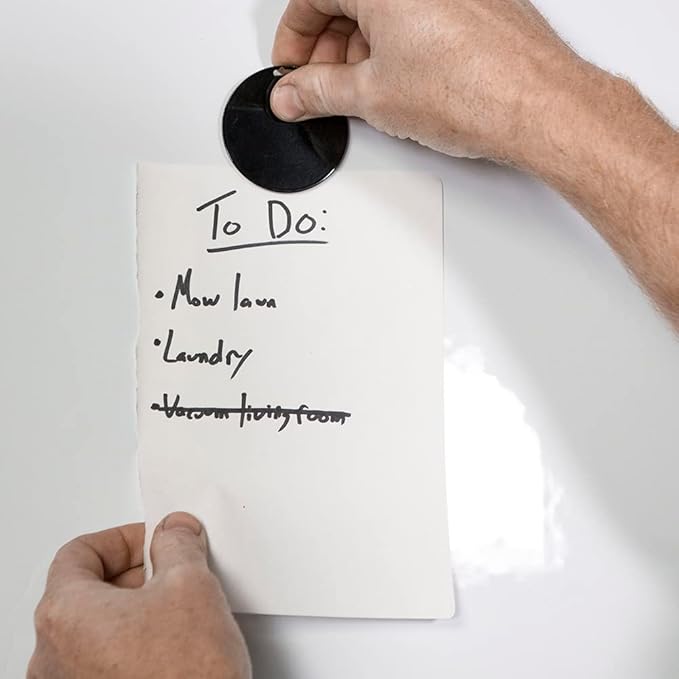 Magnetic Whiteboard Contact Paper, Adhesive Dry Erase Board for Magnet, Peel and Stick Magnet Wall Decal for Kids Toddlers Preschool Kindergarten Classroom, 39" x 18"