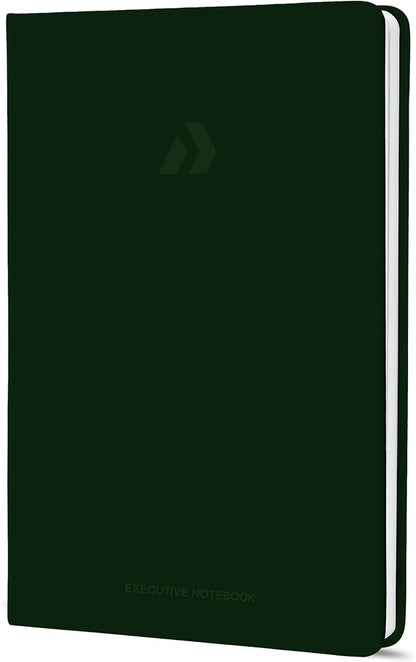 Nextnoid Hardcover Lined Journal Notebook - 120 GSM Thick Paper, Medium A5(5.7" x 8.3"), 160 Pages - Perfect For Writing, Journaling and Note-Taking (Green,Ruled)