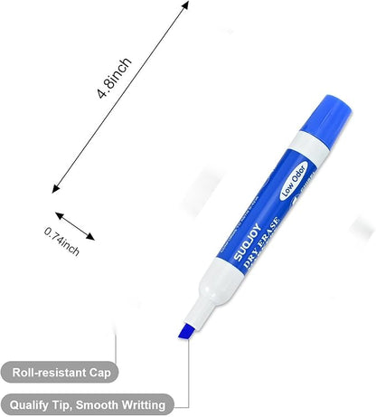 Dry Erase Markers, Chisel Tip Whiteboard Markers, Low Odor Dry Erase Marker, 36 Bulk 12 Assorted Color Markers for Kids/Teachers