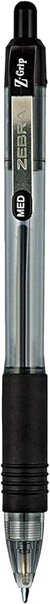 Zebra Pen Ballpoint - Bulk Pack Of 48 Z-grip Retractable Medium Point 1.0 mm, 24 Black Pens & 24 Blue Pens Combo Pack