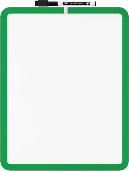 Mr. Pen- Dry Erase Board, 14” x 11” with a Black Dry Erase Marker, Green Frame, Small White Board, White Board for Kids, White Board for Students, Small Dry Erase Board, Mini White Board