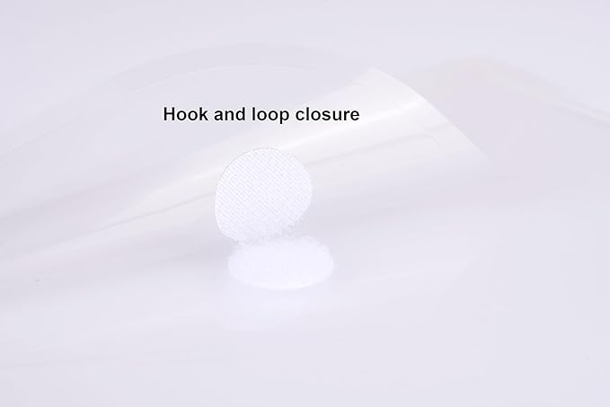 11’’ x 8.5’’ Vertical Clear Letter Sized Plastic Envelopes Document File Storage Holder 20 Pack Hook Loop Closure