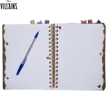 Innovative Designs Disney Villains Journal Notebook, Spiral Bound, 144 Lined Pages, 8 x 7 inches, Light Green, Disney Princess Movie Characters