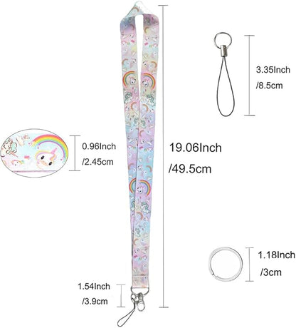 Yiflin Cute Neck Lanyard for Keys, Wallet, Id Card Holder, Cool Keychain Lanyard for Women, Men, Teacher