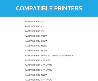 LD Products Compatible HP 972X Ink Cartridges Replacements for HP PageWide Pro MFP 477dw 577dw 452dn 552dw 577z 477dn 477dw 452dw (CMY 3-Set, HY)