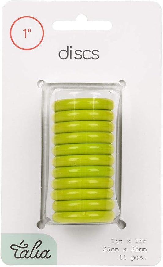 Talia Discbound Notebook - Discs (Verdant Green, 1inch)