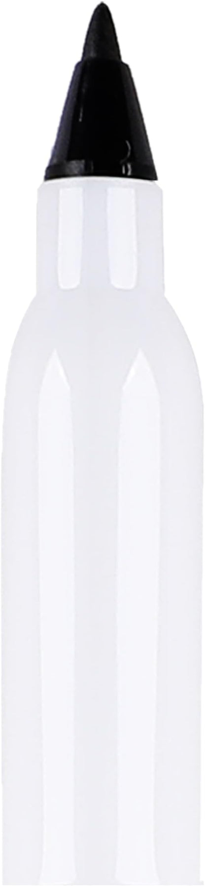 Amazon Basics Dry Erase Markers, Low Odor Ultra Fine Tip, 12-Pack, Black