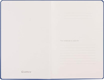 Comix Lined Journal Notebook for Women Men, Journaling Notebooks for Office School Home, 240 Pages, 5.5" x 8.3", College Ruled, A5, Hardcover, Navy Blue