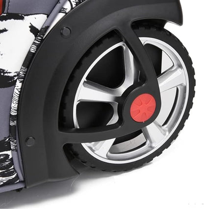 Rolling Backpack,Large Rolling Laptop Bag Briefcase Backpacks with Wheels for Women Adults Travel Trolley Office,Waterproof Wheeled Backpack(22inch, Grey)