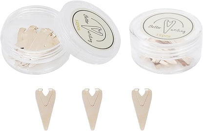 24 Pieces Rose Gold Book Darts Metal Bookmarks Small Book Line Markers Page Markers Clips with Plastic Storage Box for Teachers, Students, Readers