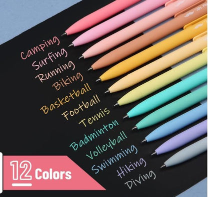 Mr. Pen- Retractable Gel Pens, 12 Pack, Assorted Colors, Fast Dry, Gel Pens Fine Point 0.7mm, Retractable Pens, Cute Pens, Gel Ink Pens, Aesthetic Pens for Journaling, Pastel Pens, Fine Tip Pens