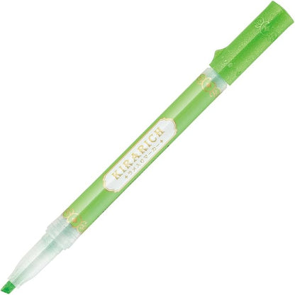 Zebra Glitter Highlighter, Kirarich, 5 Color Set (4901681512102)