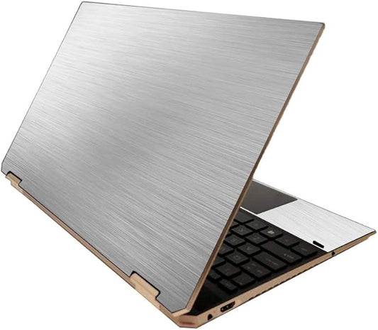 MightySkins Skin for HP Spectre x360 15" (2020) - Cold Steel | Protective, Durable, and Unique Vinyl Decal wrap Cover | Easy to Apply, Remove, and Change Styles | Made in The USA