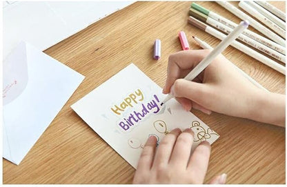 YUANCHENG Metallic Marker Pens, Set of 12 Colors Fine Point Metallic Marker Pens for Black Paper, Rock Painting, Easter Egg, Halloween Pumpkin, Card Making, Ceramics, DIY Photo Album