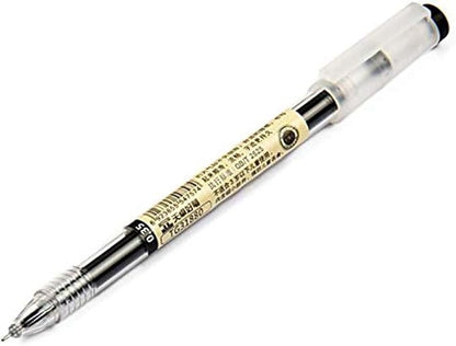 BEMLP Gel Ink Pen Extra Fine Point Pens Ballpoint Pen 0.35mm Black for Japanese Office School Stationery Supply 12 Pieces