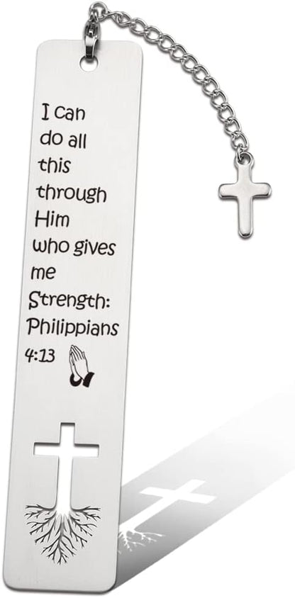 Inspirational Christian Gift for Women, Tassel with Bible Verse Bookmark Funny Gift for Women, Christmas Birthday Bookmarks Gifts for Female Bookworms Friends Sister Girl Book Club Religious Gift-ZB3