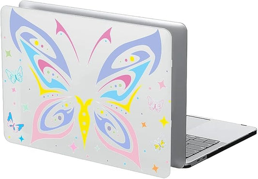 Compatible with 13.3 Inch MacBook Retina A1425/A1502, Colorful Butterfly Hard Plastic Shell Cover Case