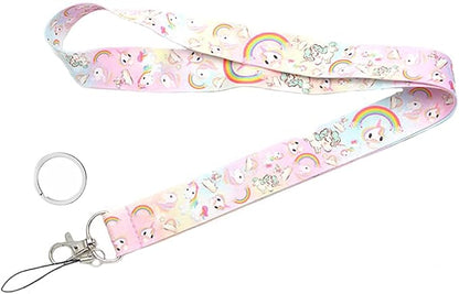 Yiflin Cute Neck Lanyard for Keys, Wallet, Id Card Holder, Cool Keychain Lanyard for Women, Men, Teacher