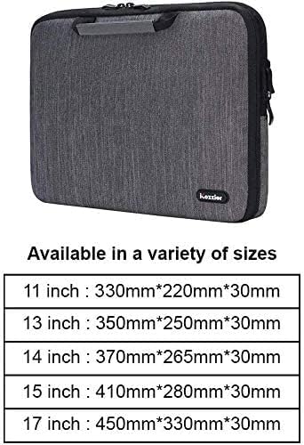 iCozzier Handle 11-11.6 Inch Laptop and iPad Case/Electronic Accessories Storage Bag 11”Laptop Sleeve for Ultrabook/Notebook/Netbook/MacBook - Grey