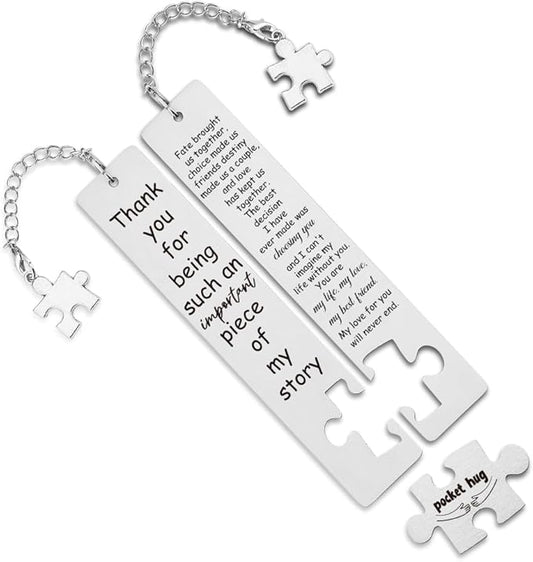 Funny Bookmarks Gift for Couple, Wife, Husband, Boyfriend, Girlfriend, Romantic Book Lover Gift for Wife, Husband, Couple,Valentines Gift for Wife, Women, Husband, Men,WB119