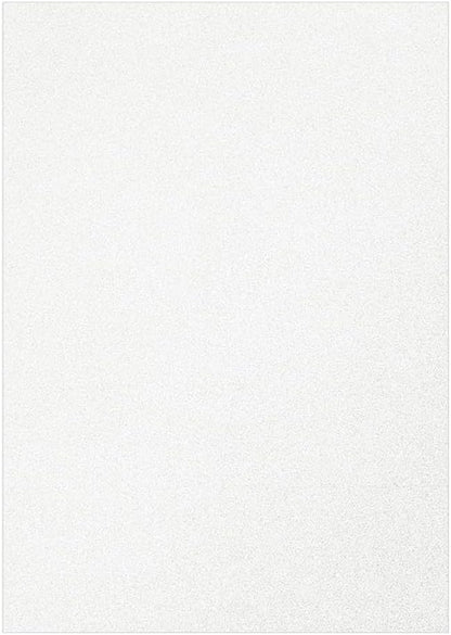 Baisunt 20 Sheets White Glitter Cardstock Paper for DIY Art Project, Scrapbook, Birthday Wedding Party Decoration 250GSM(8x12 In, Non Adhesive)