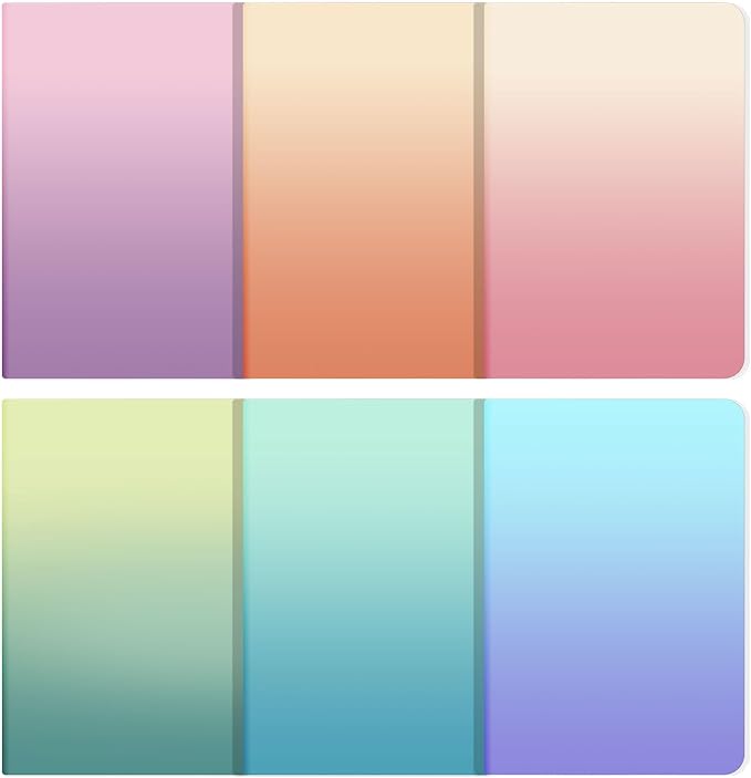 Ddaowanx Notebooks, Journals in Bulk, Blank Paper Sketchbooks, 72 Pages, 36 Sheets, 80GSM, 8.3x5.5 Inch, A5 Size, Travel Writing Notebooks Journal for Office School Supplies (Blank-24pack, Gradient)