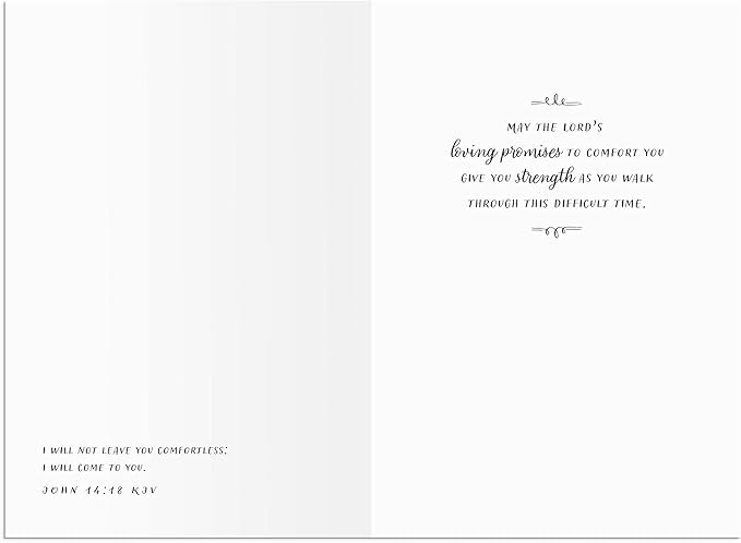 DaySpring - When Words are Hard to Find - 4 Watercolor Greeting Card Design Assortment with Scripture - 12 Sympathy Boxed Cards & Envelopes (U1204)