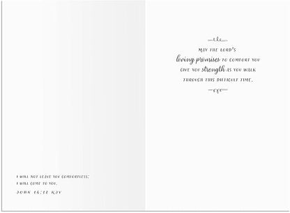 DaySpring - When Words are Hard to Find - 4 Watercolor Greeting Card Design Assortment with Scripture - 12 Sympathy Boxed Cards & Envelopes (U1204)