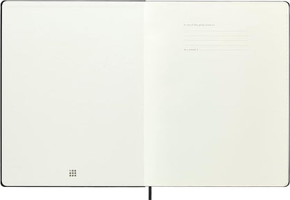 Moleskine Classic Notebook, Hard Cover, XXL (8.5" x 11") Ruled/Lined, Black, 192 Pages