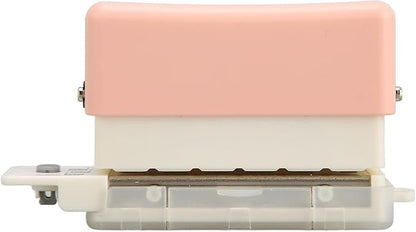 6 Hole Paper Puncher, Loose Binders & Binding Systems Binding Machines Leaf Paper Puncher for A4 A5 B5 Notebook Scrapbook, 2 Sheets Capacity, Hole Diameter: 5.5mm ()